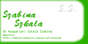 szabina szkala business card